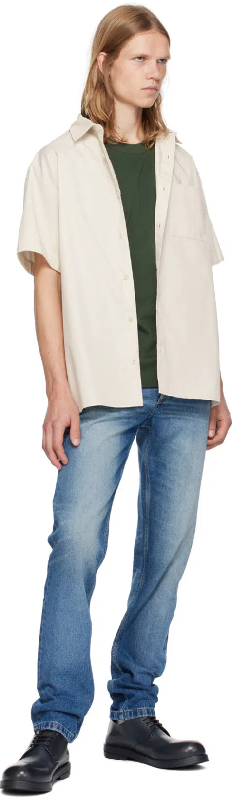 APC A.p.c. Straight Leg Jeans In Blue