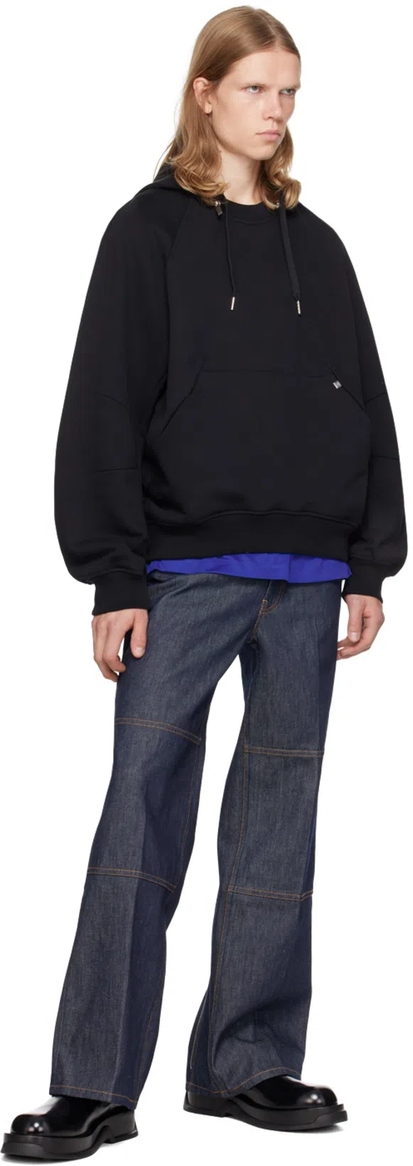 HELMUT LANG Mega Zipped Hoodie In Black