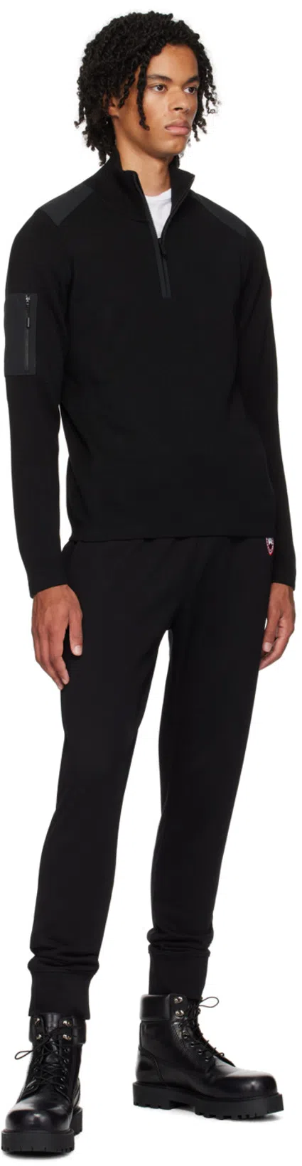 CANADA GOOSE Black Cotton Sweatpants