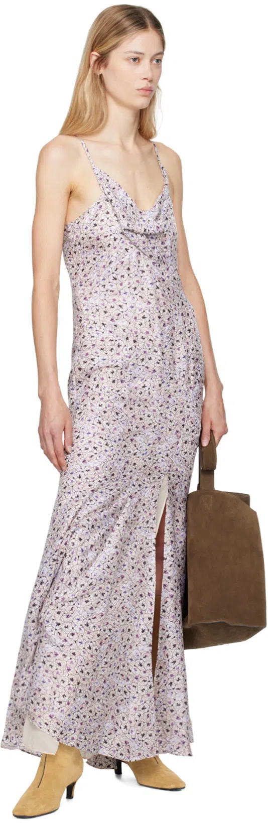 TOTÊME 55mm The Wide Shaft Suede Boots In 焦糖色