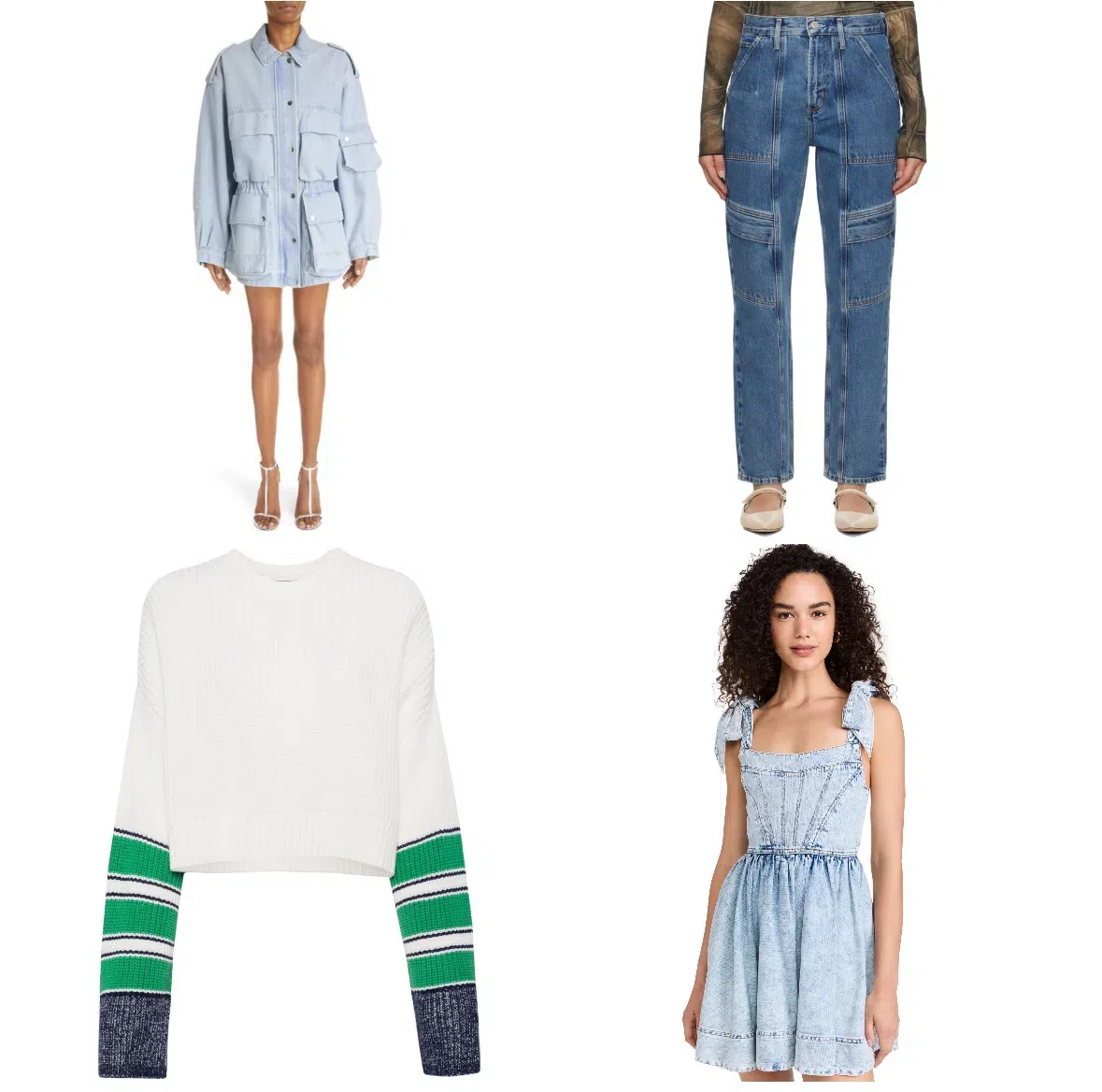 AGOLDE High-waisted Organic Cotton Cargo Trousers In Blue