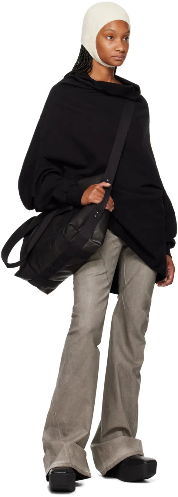 RICK OWENS DRKSHDW Gray Porterville Bias Bootcut Jeans In 34 Dust