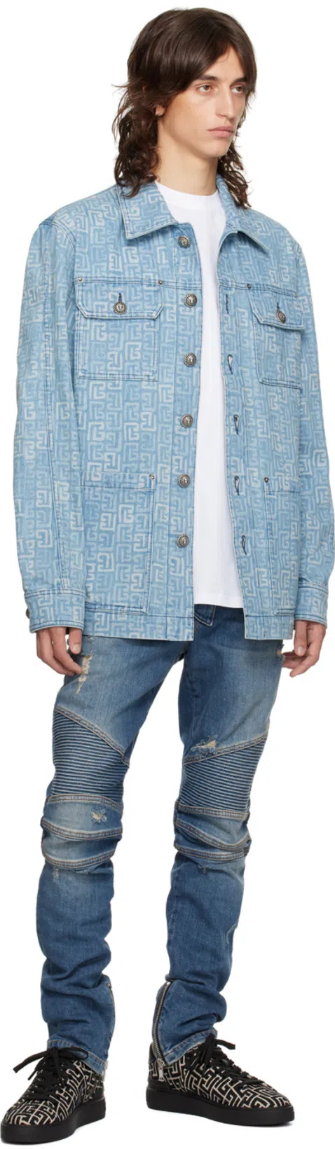 BALMAIN Cotton T-shirt In White