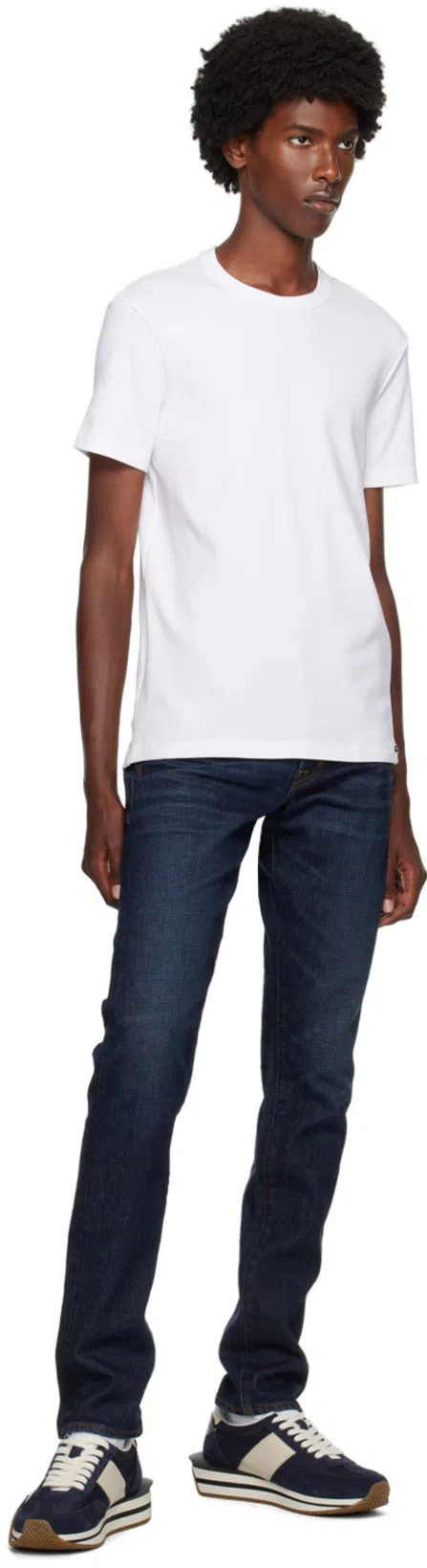TOM FORD White Clothing T-shirts And Polos In Multi