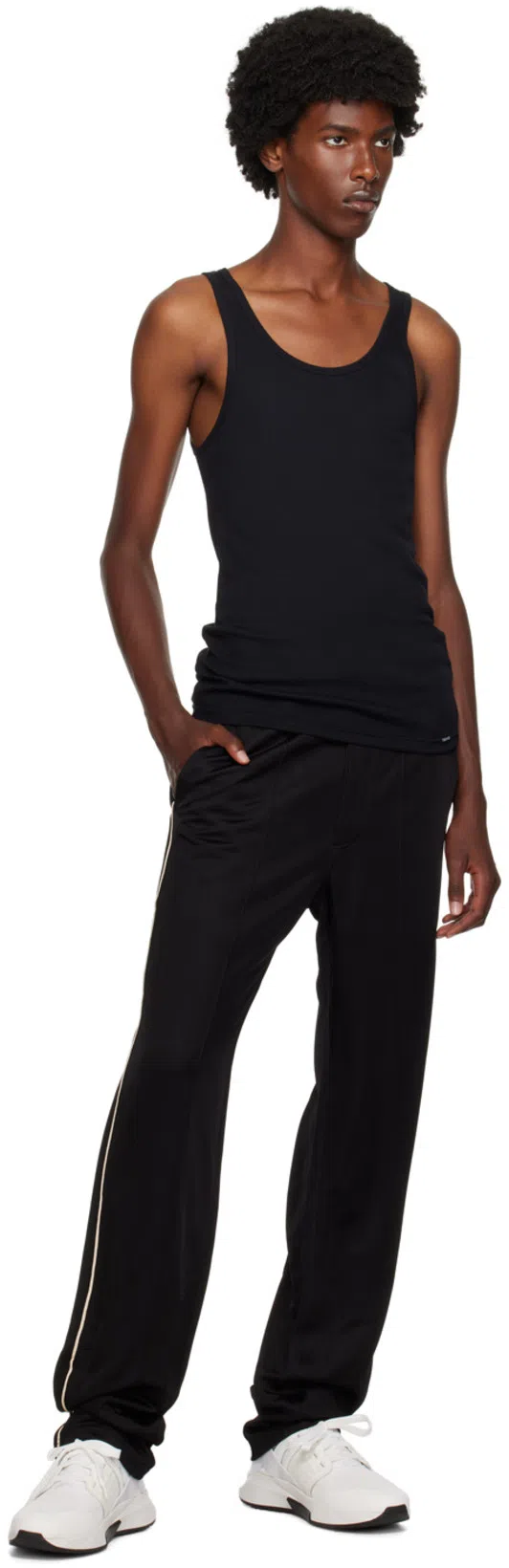 TOM FORD White Lace-up Sneakers