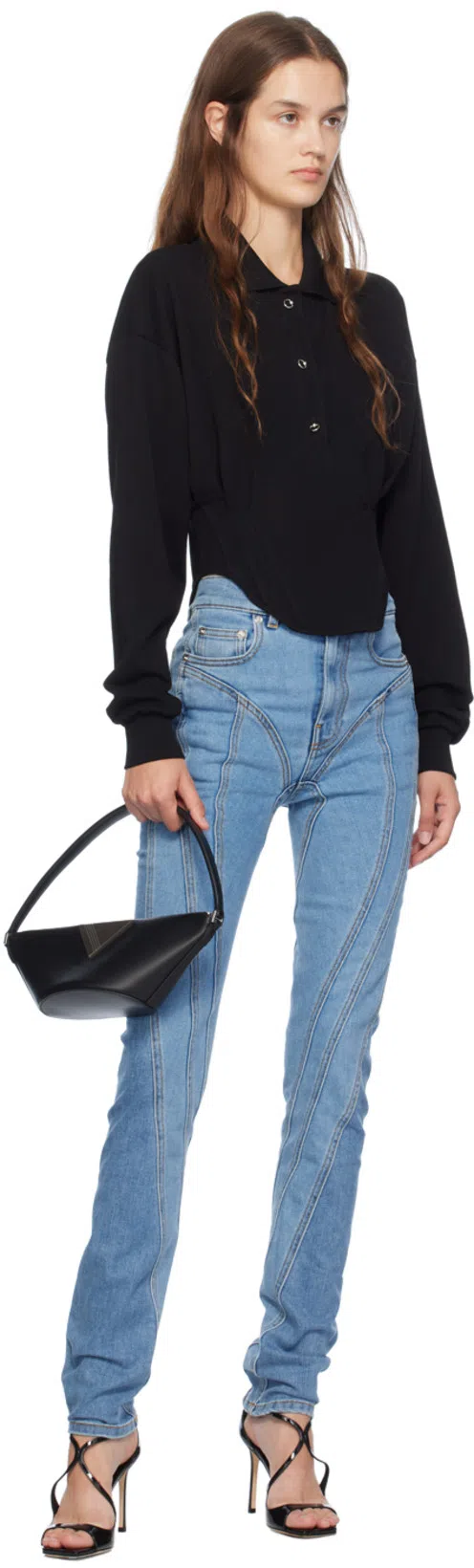 JIMMY CHOO Azia Strappy Square Toe Sandals In Black