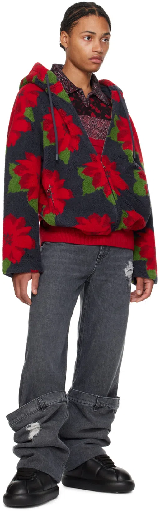 MARNI Puffy Low-top Lace-up Sneakers In Black