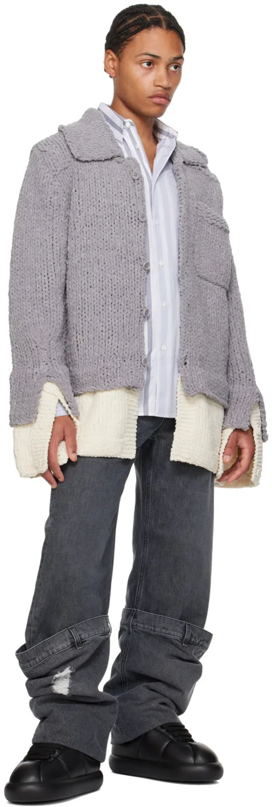 MARNI Puffy Low-top Lace-up Sneakers In Black