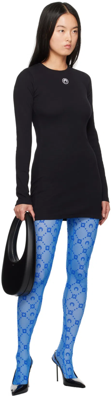 PARIS TEXAS 105mm Lidia Patent Leather Slingbacks In Black