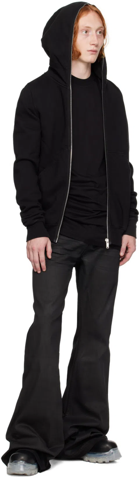 RICK OWENS Dark Green Tractor Ankle Boots With Elastic Gussets