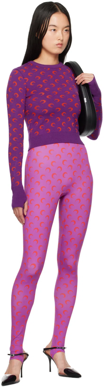 ALAÏA Le Coeur Black Patent Leather High Slingback In Animal Print