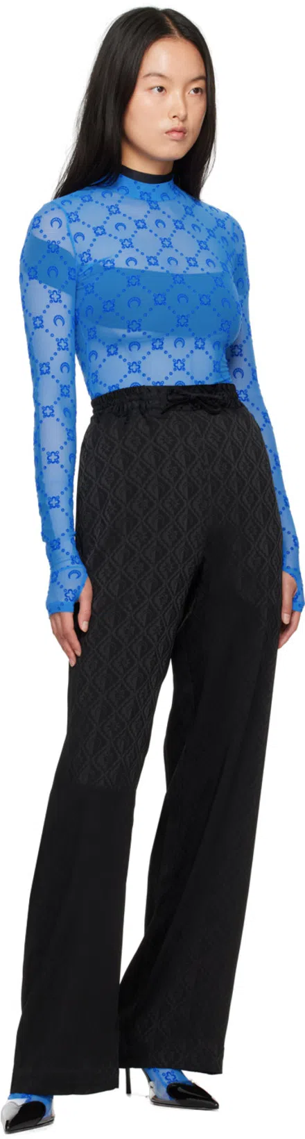 PARIS TEXAS 105mm Lidia Patent Leather Slingbacks In Black