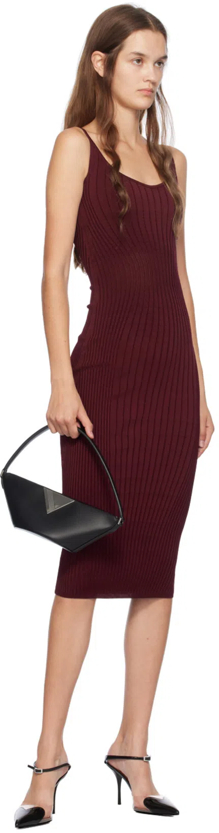 ATTICO Piccola Leather Shoulder Bag In Black