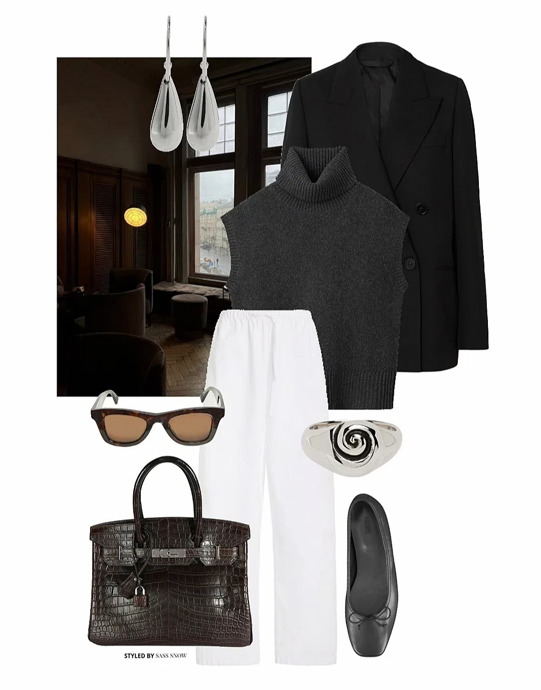 TOTÊME Toteme Knitted Ballet Flats In Black