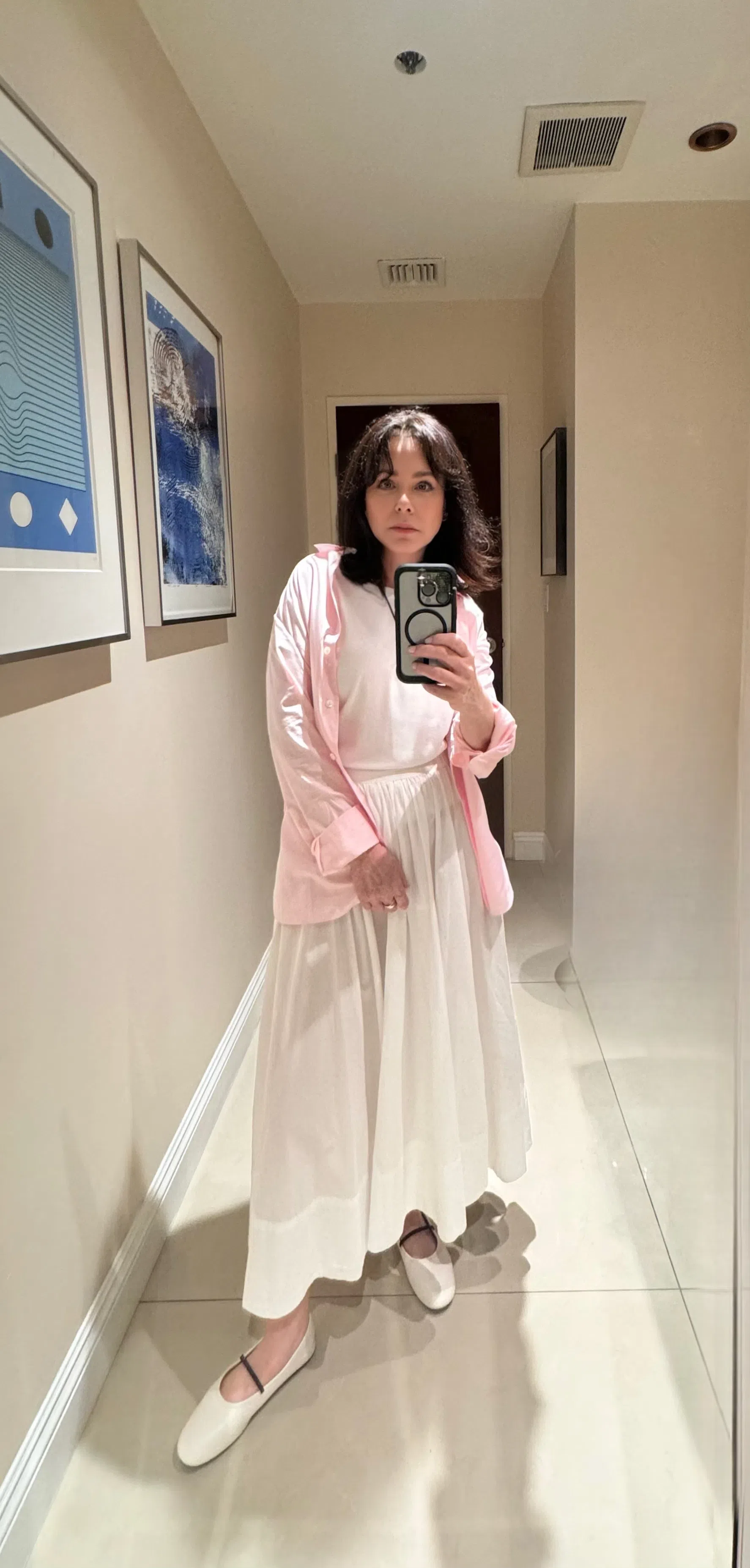 THE ROW Lambskin Band Ballerina Flats In Animal Print