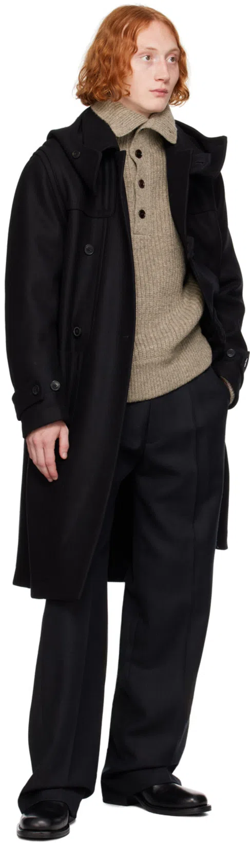 DRIES VAN NOTEN White Mock Neck Long Sleeve T-shirt In 1 White