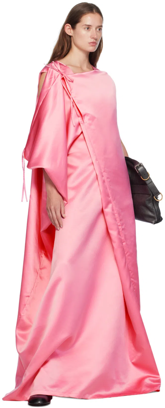 GIVENCHY Medium Voyou Buckle Shoulder Bag In Tumbled Leather In Black