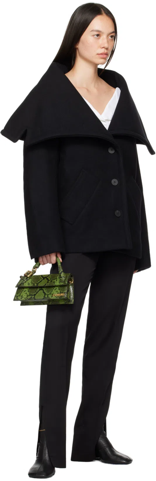 JACQUEMUS Black La Casa 'le Pantalon Tibau' Trousers In 990 Black