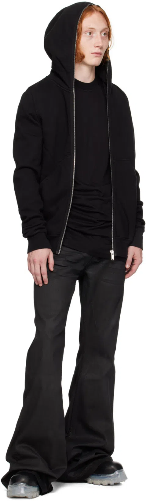 RICK OWENS Dark Green Tractor Ankle Boots With Elastic Gussets