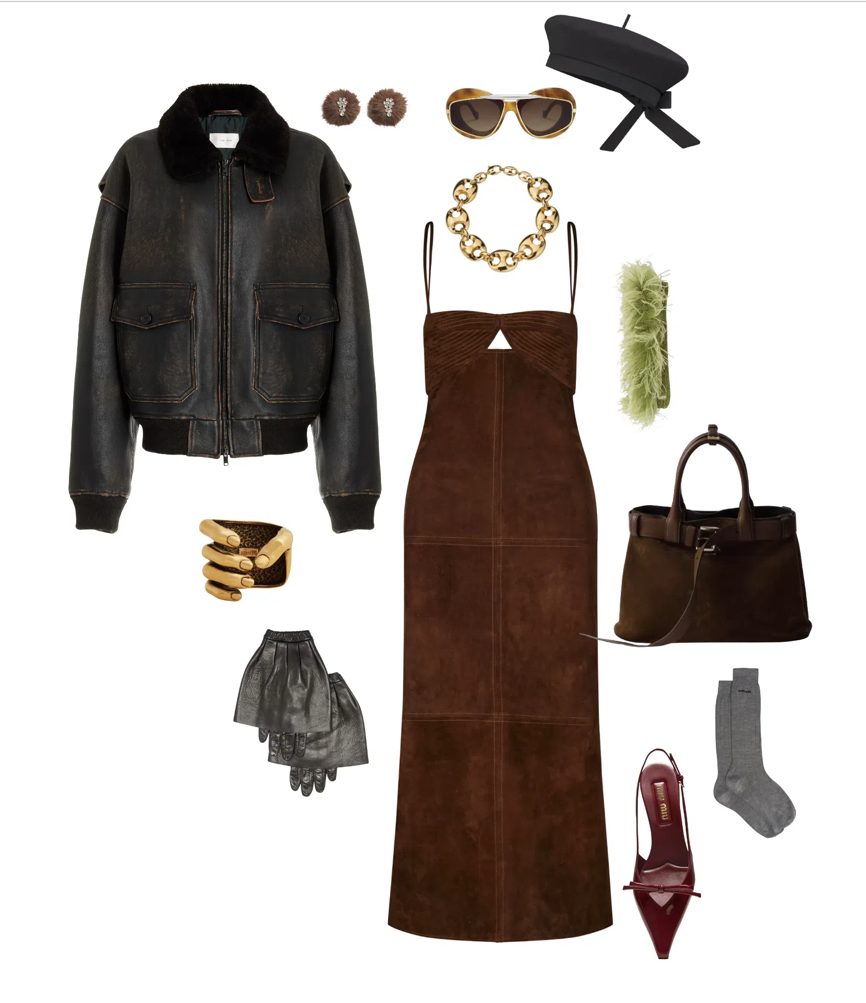 MIU MIU Slingback Deep Purple In Patent Leather With Buckles In Burgundy