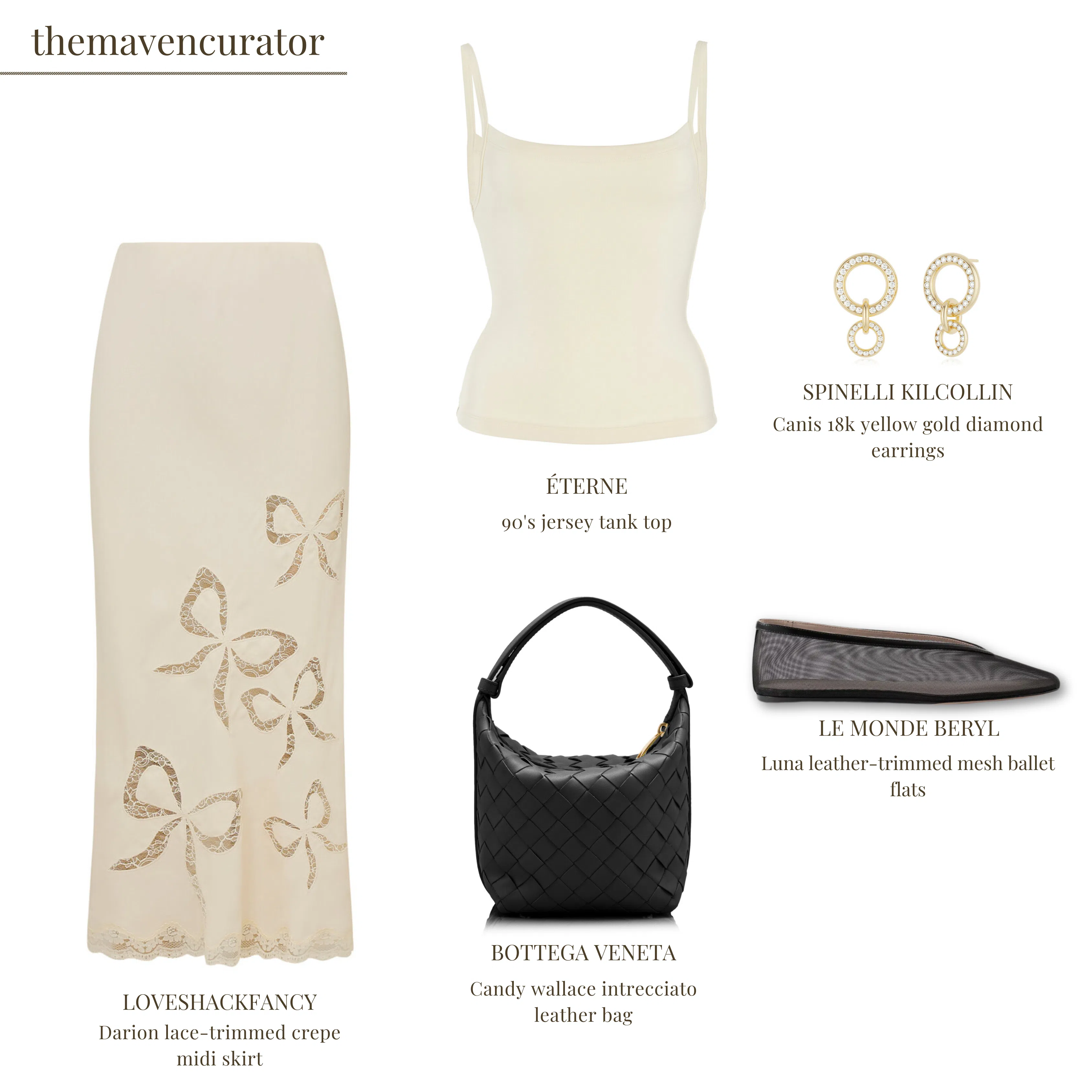 ÉTERNE Stretch-modal Jersey Tank In Ivory