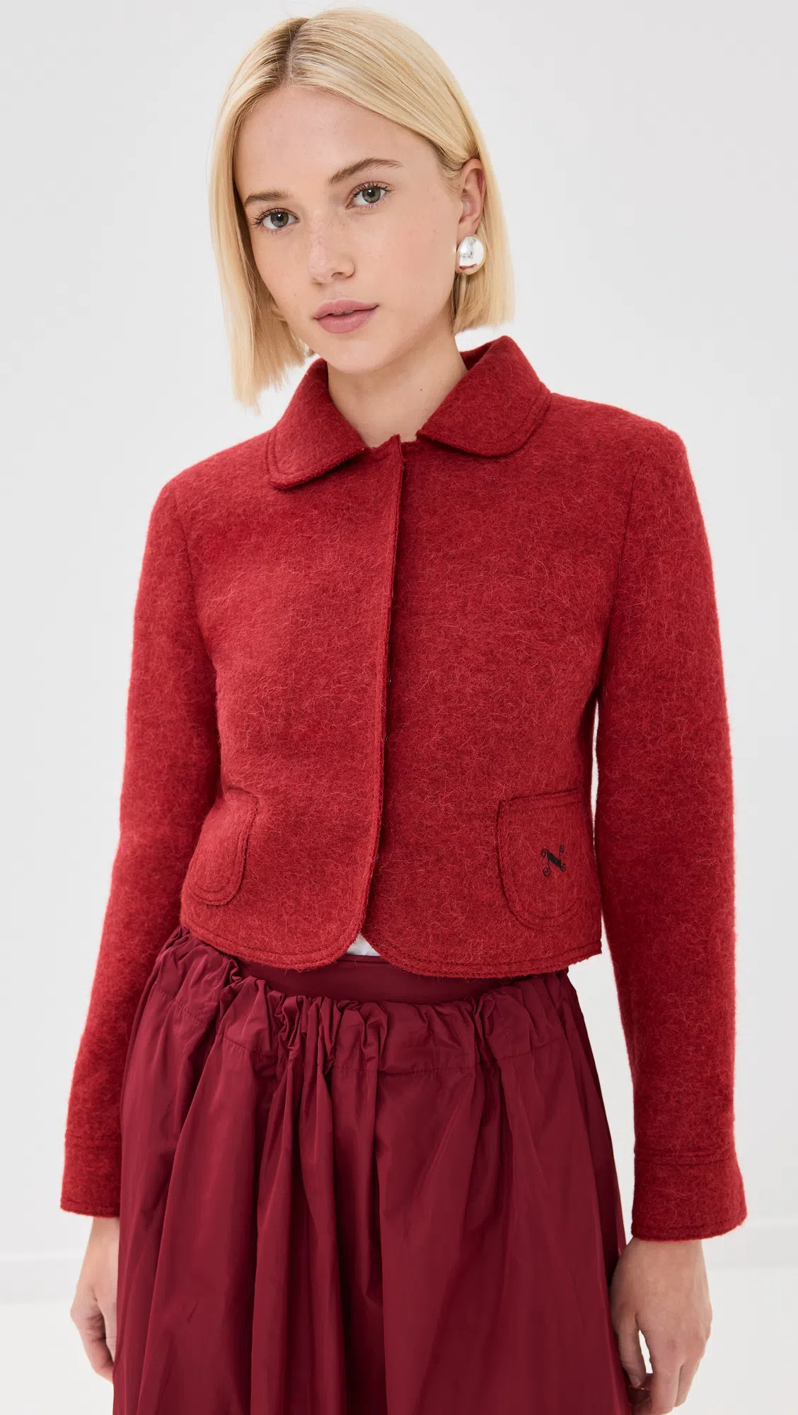 GANNI Feminine Fabric Slingback Pumps In Brown