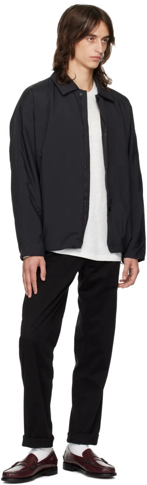 RAG & BONE Cotton Blend Waffle Knit Henley In White