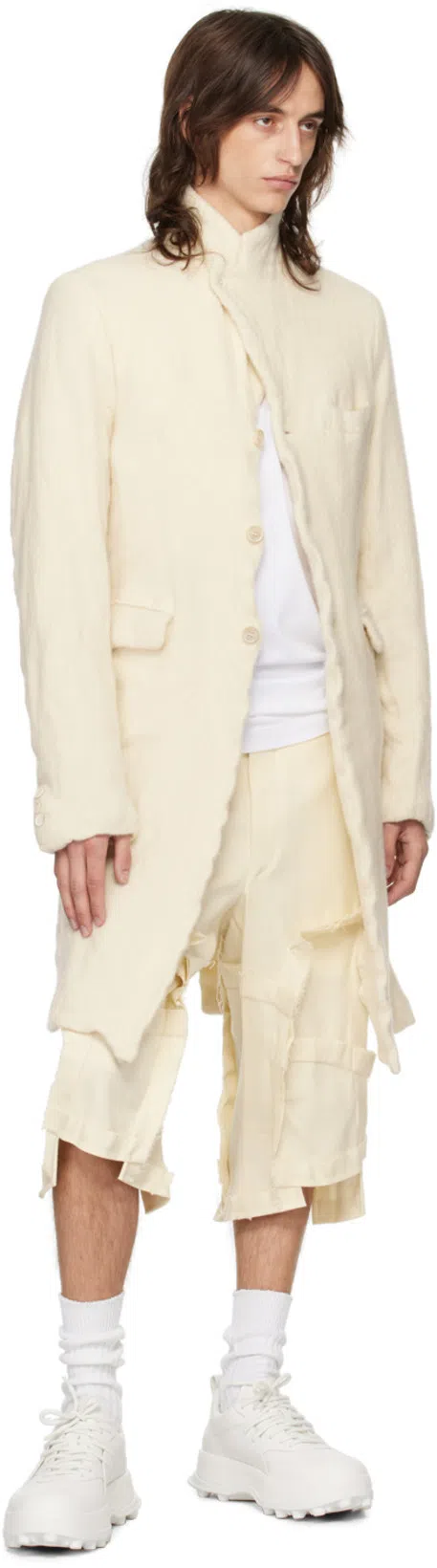 JIL SANDER Leather Sneakers In White