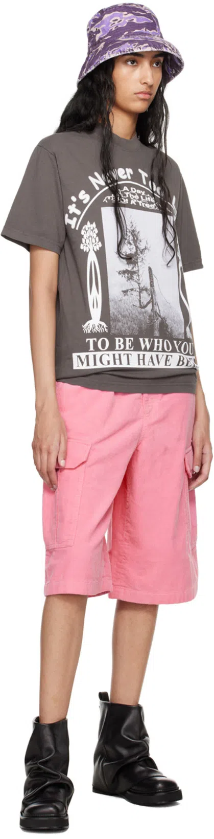 ATTICO Combat Mini Robin Black Leather Boot