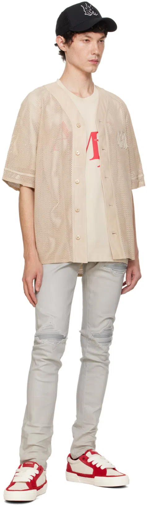 AMIRI Logo-print Cotton T-shirt In White