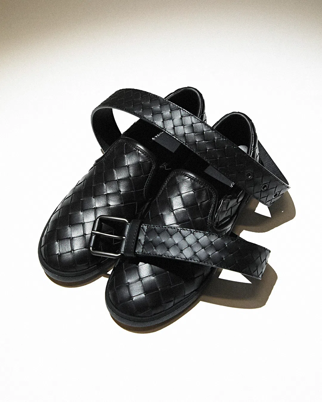 BOTTEGA VENETA Black Calf Leather Sawyer Slip On Sneaker