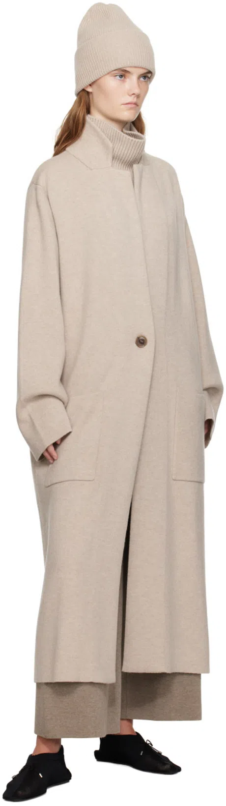 TOTÊME Toteme Knitted Ballet Flats In Black