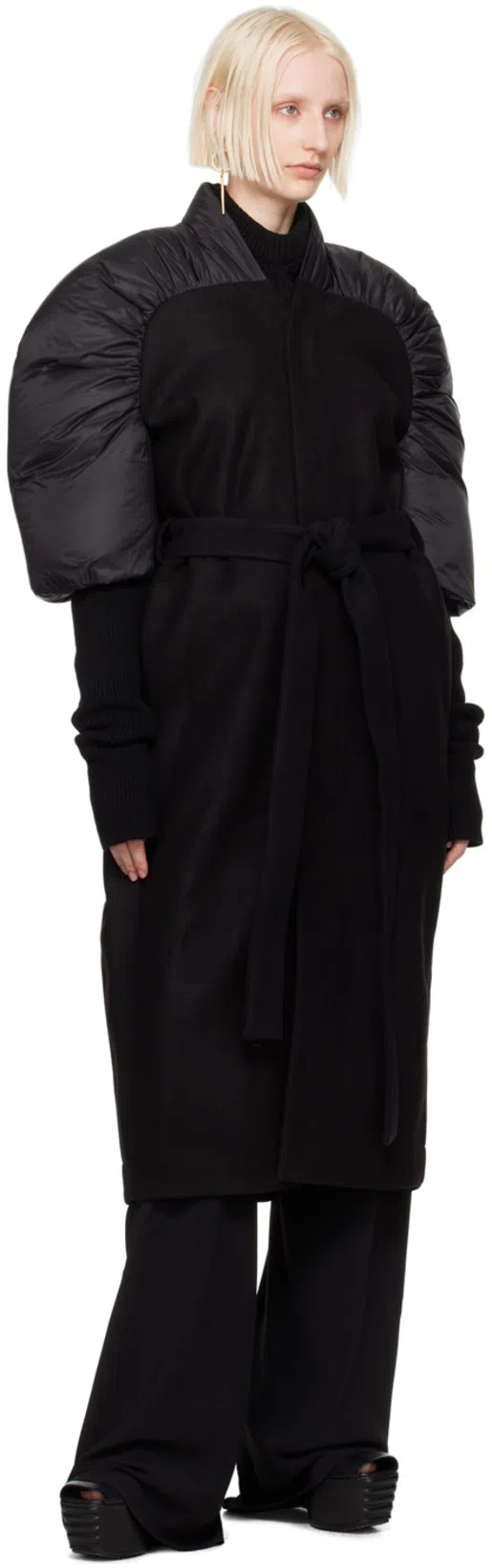 RICK OWENS 135mm Platform Boots In Grau