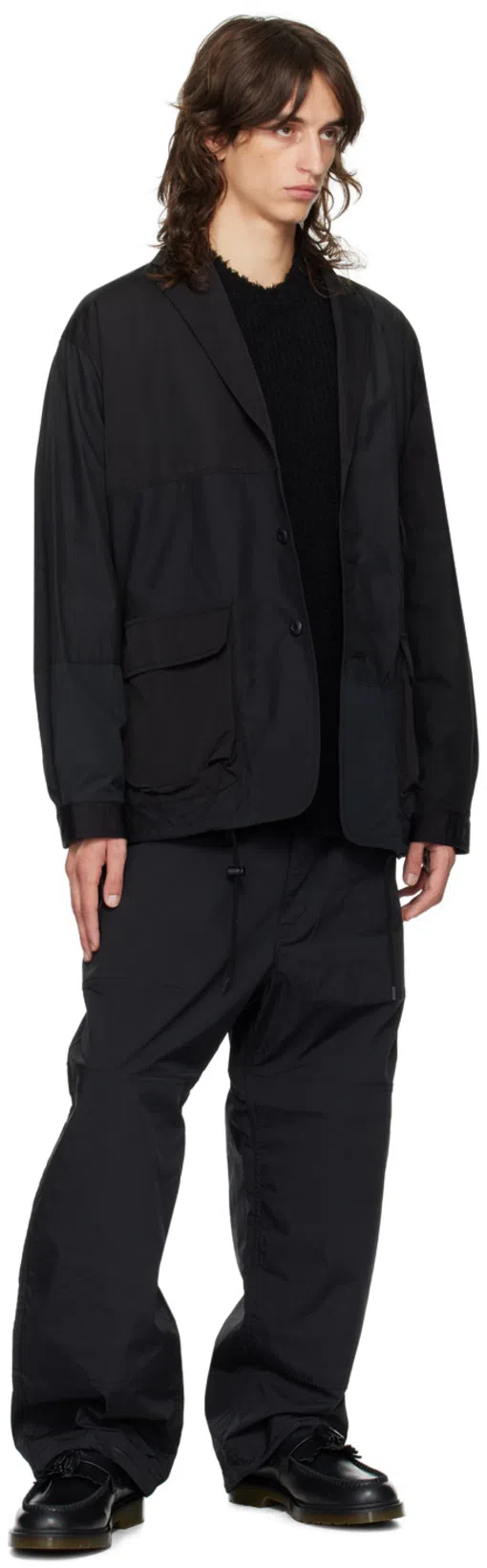 COMME DES GARÇONS HOMME DEUX Black Drawstring Trousers In 1 Black