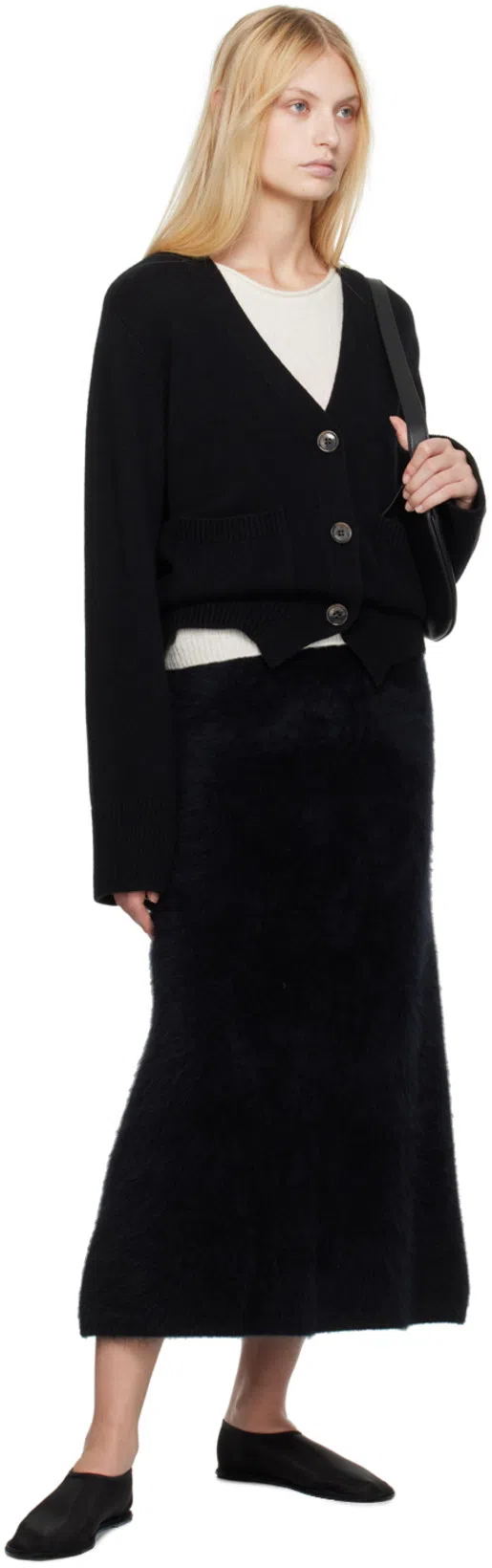 THE ROW Stella Shearling-lined Leather Ballet Flats In Brown