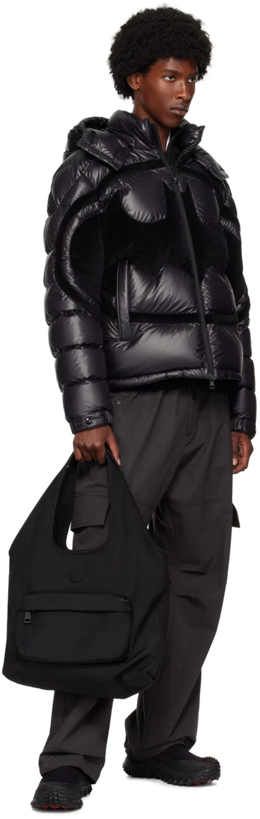 MONCLER Logo-patch Cotton Polo Shirt In White