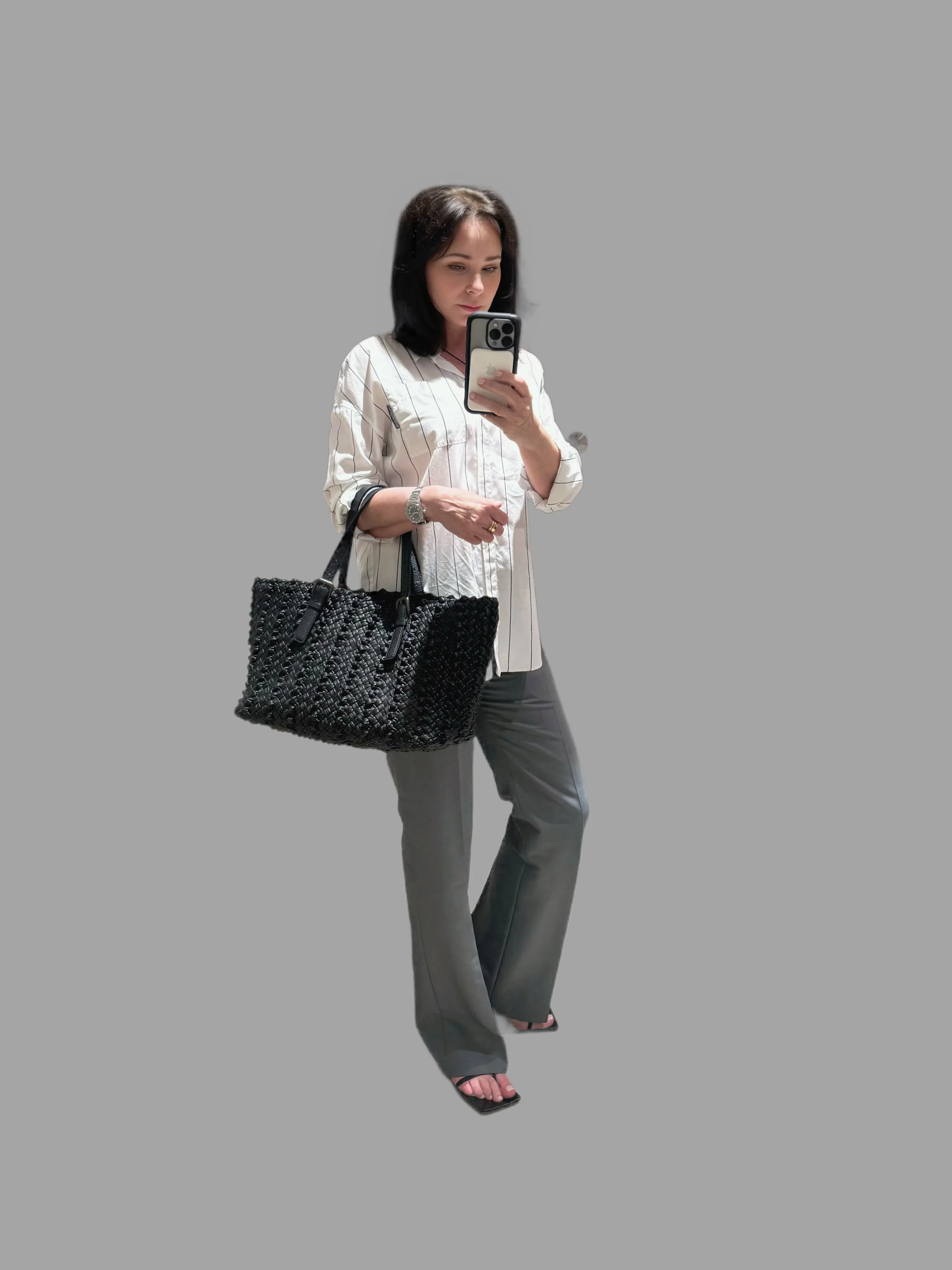 BOTTEGA VENETA Stretch 45 Square-toe Leather Sandals In Black