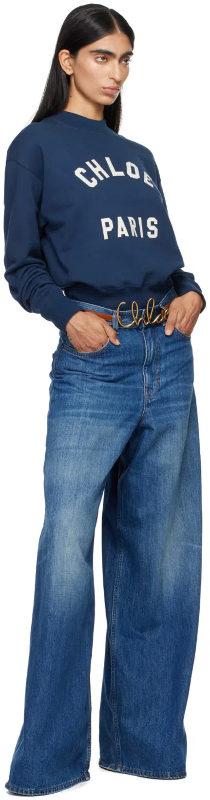 CHLOÉ Polo Ralph Lauren Ss Short Sleeve Pullover In Blue