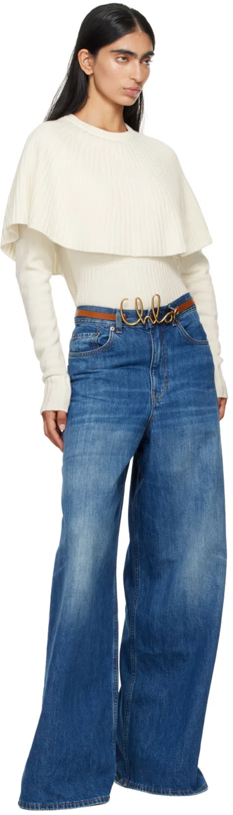 CHLOÉ Jeannette Wedge Clogs In Brown