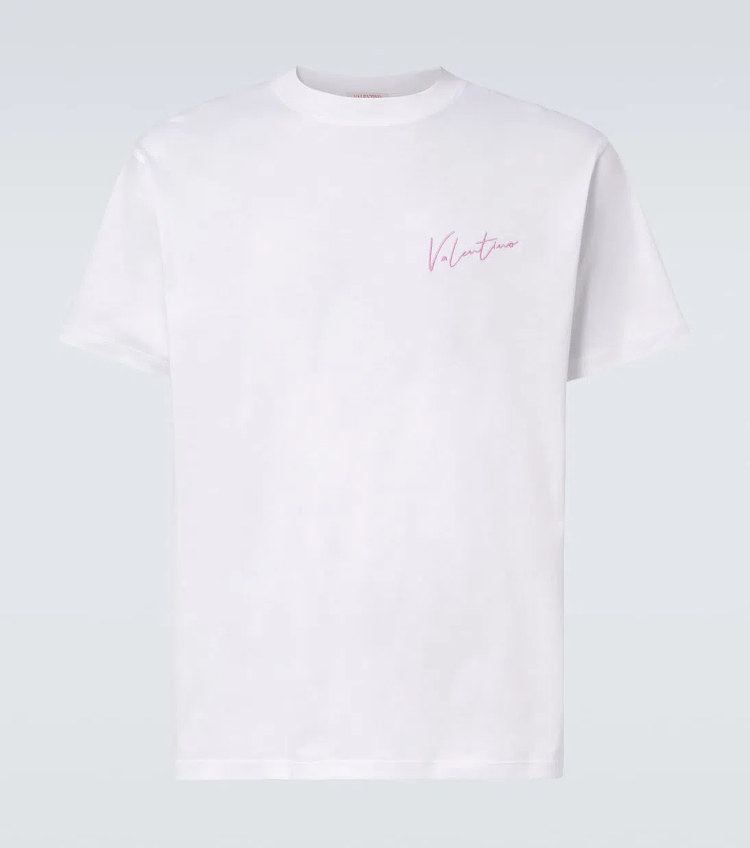 VALENTINO Crewneck Embroidered Graphic T-shirt In White