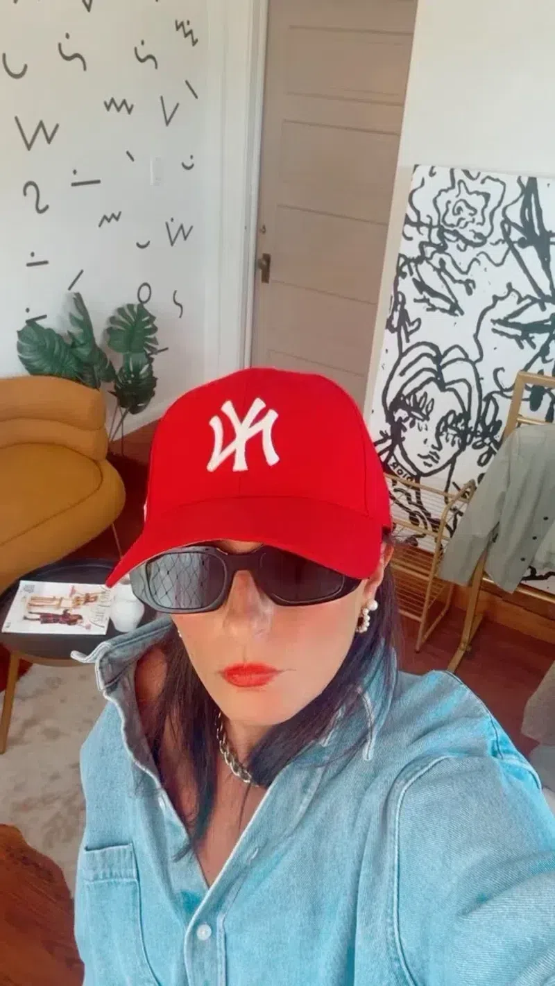 GANNI Feminine Buckle Patent Slingback Sandals In Red