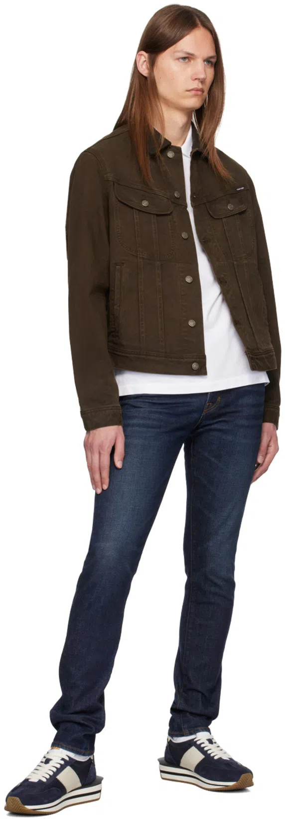 TOM FORD Towelling Polo In Neutral