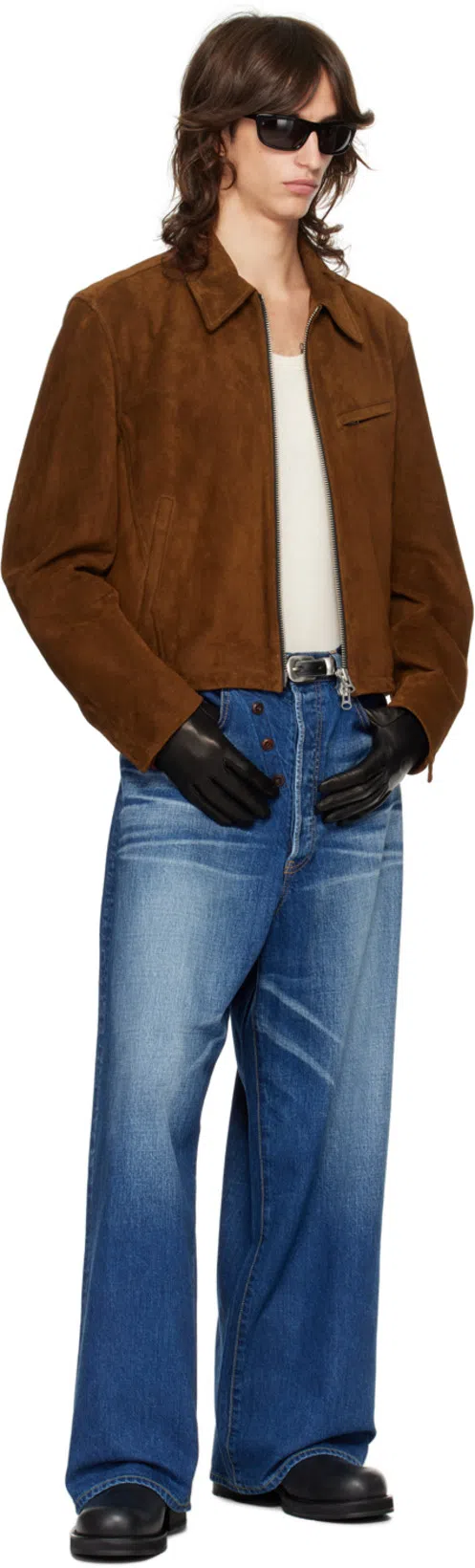 OUR LEGACY Black 2 Cm Belt In Black Leather