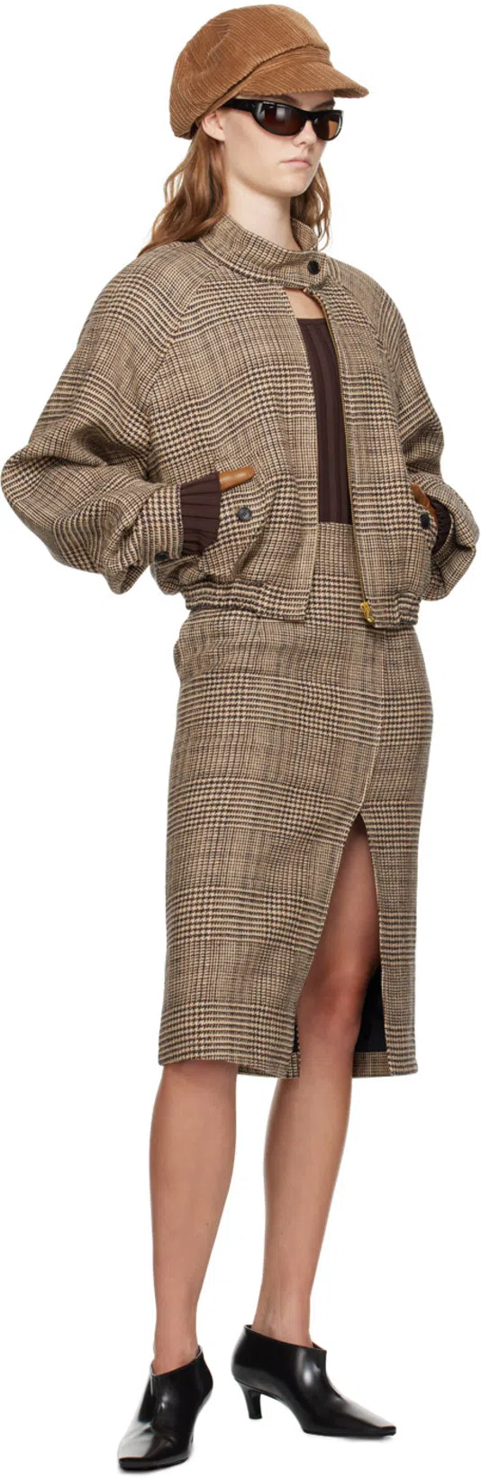 TOTÊME The Wide Shaft Glossed-leather Ankle Boots In Black