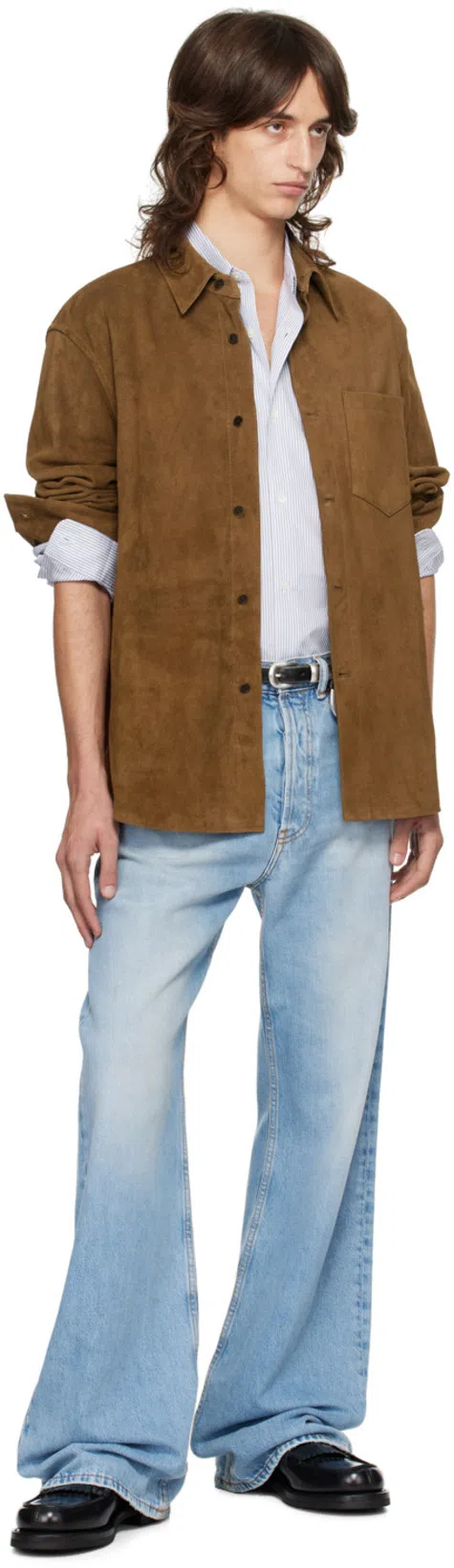 OUR LEGACY Black 2 Cm Belt In Black Leather