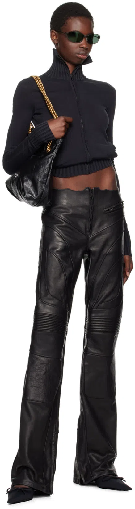 BALENCIAGA Medium Monaco Chain-strap Shoulder Bag In Black