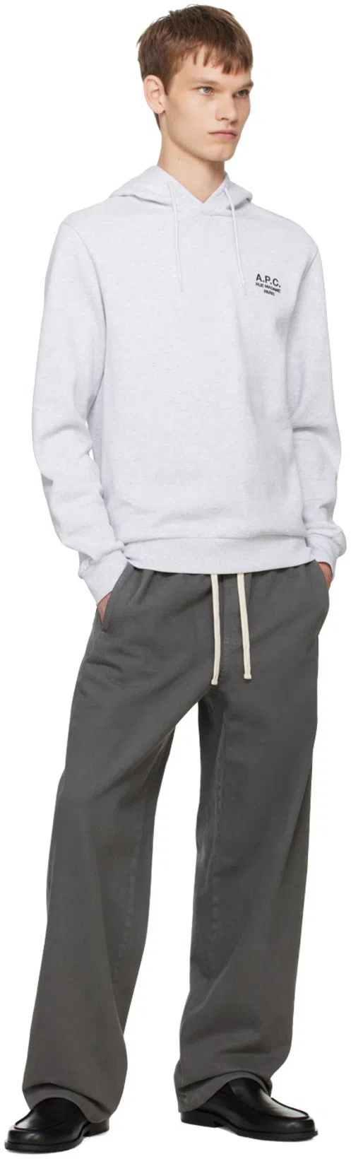 APC A. P.c. Cotton Rue Madame Logo Hoodie In Animal Print