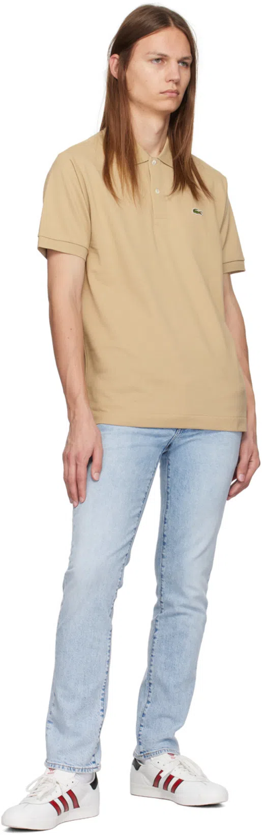 LACOSTE Mens Classic Fit Cotton Jersey T-shirt In Blue