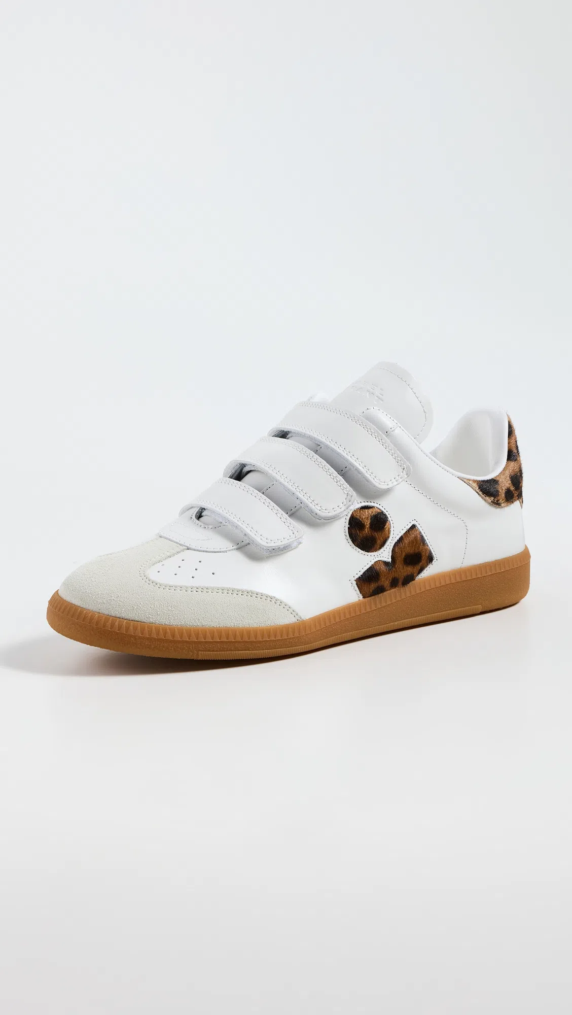ISABEL MARANT Ladies Leopard Beth Printed Low-top Leather Sneakers In Multi