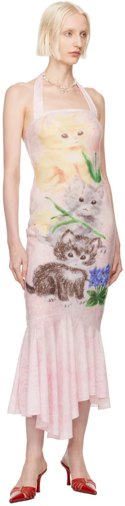 PARIS TEXAS Nadia 85 Lizard Print Leather Mules In Red